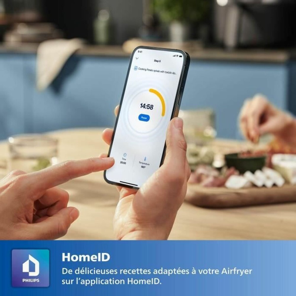 Friteuse à Air Philips HD9285/93 Noir Gris