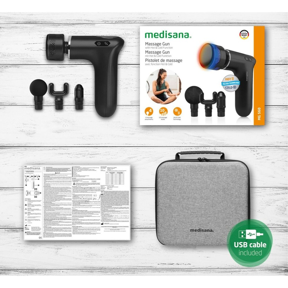 Pistolet de Massage Musculaire Chaud et Froid Medisana 88999