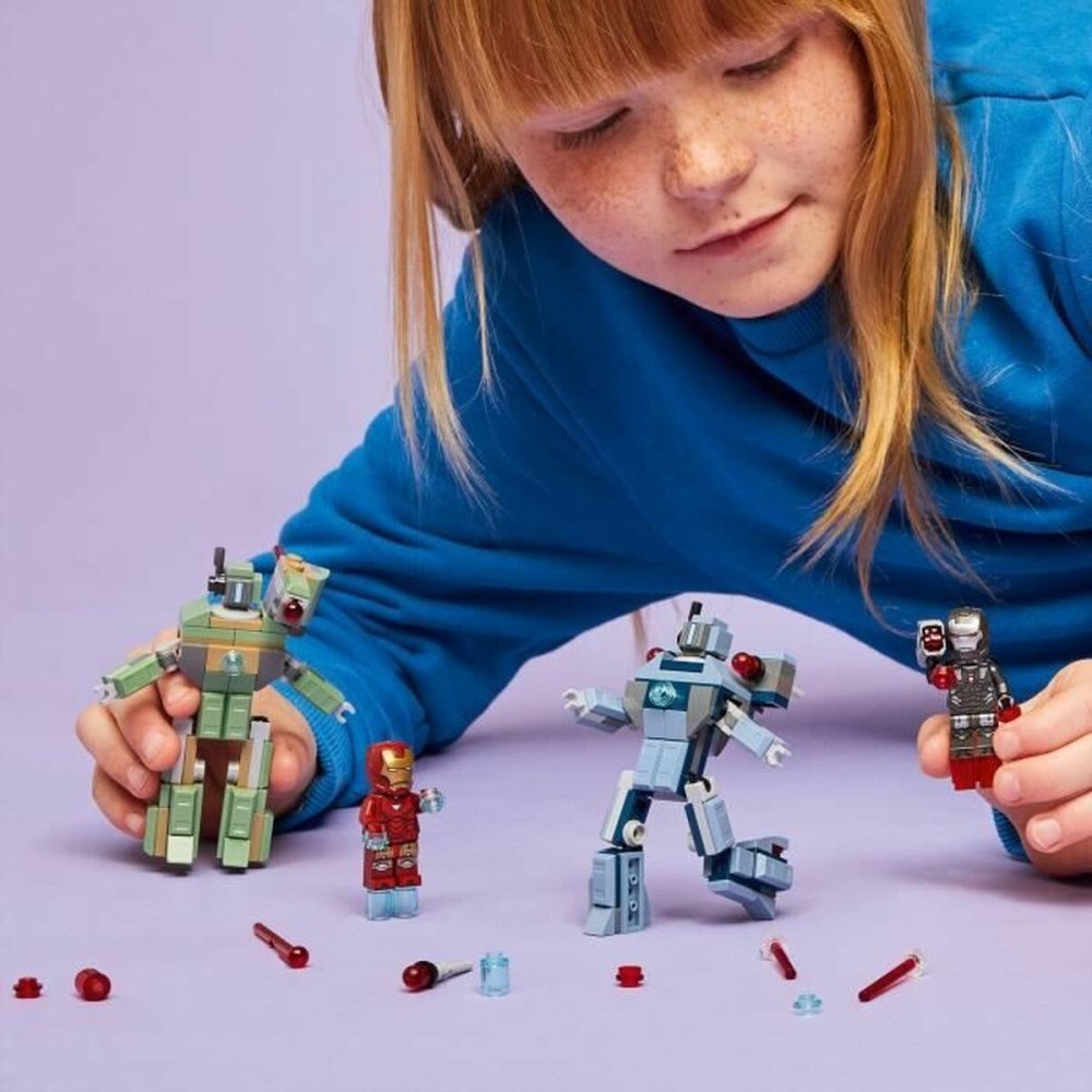 Konstruktionsspiel Lego 76320 Iron Man & War Machine VS Hammer Drones 204 Stücke