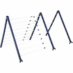 Wäscheständer Leifheit Bathtub Dryer Pegasus V 133 x 66,5 cm Blau Weiß Metall