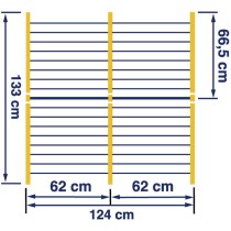Wäscheständer Leifheit Bathtub Dryer Pegasus V 133 x 66,5 cm Blau Weiß Metall