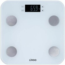 Digitale Personenwaage Livoo DOM427W Weiß Verre trempé 180 kg