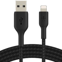 Câble USB vers Lightning Belkin CAA002BT0MBK Noir 15 cm