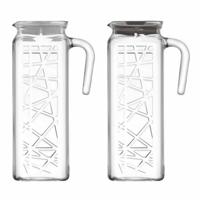 Pichet LAV Line Transparent Verre (6 Unités) (1,2 L)