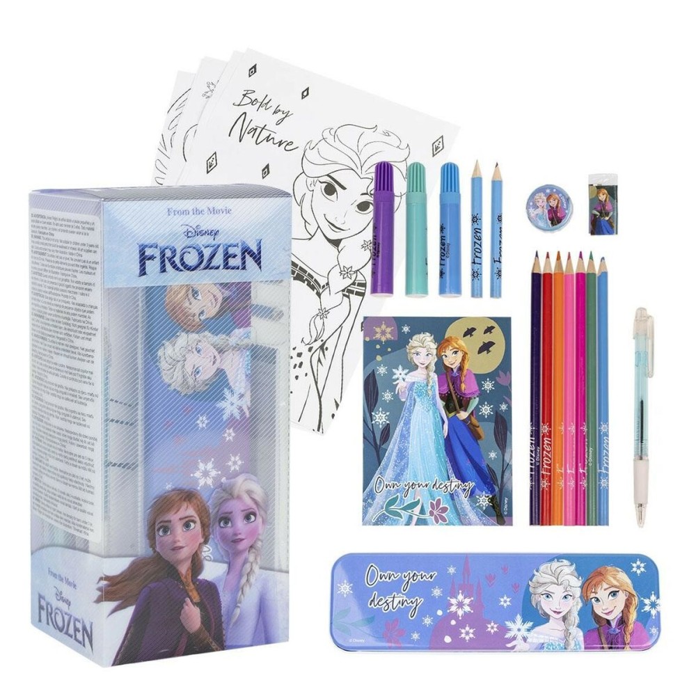 Stationery Set Frozen 24 Pieces Blue