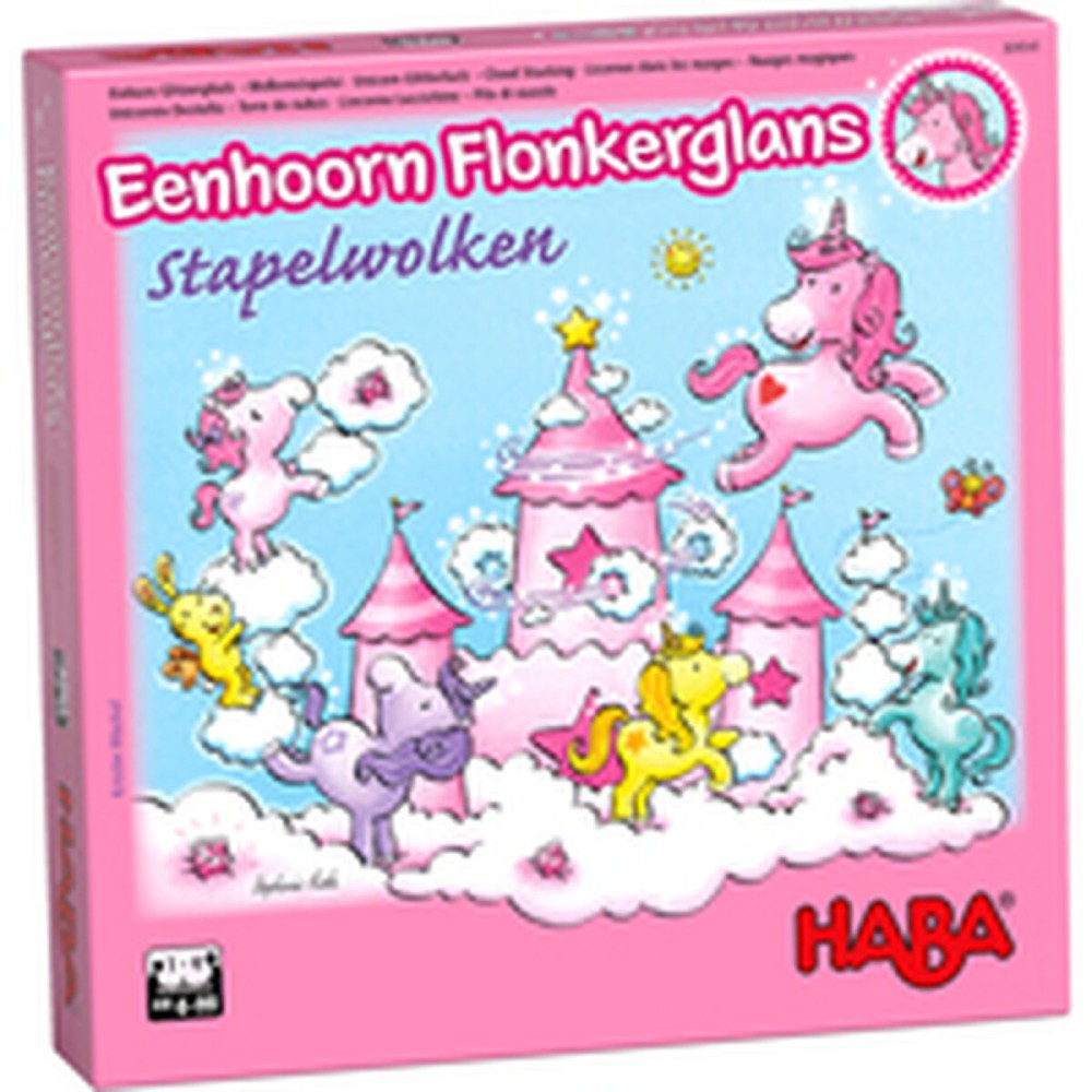 Tischspiel HABA Unicorn Glitterluck Cloud Stacking