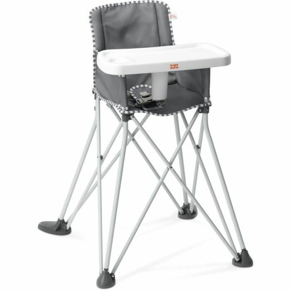 Chaise haute Bright Starts Pop N Dine Gris