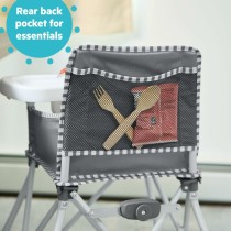 Chaise haute Bright Starts Pop N Dine Gris