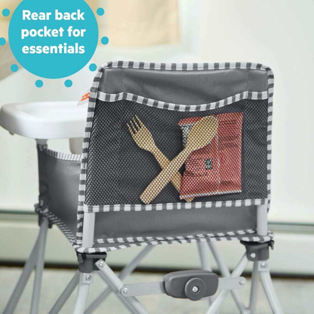 Highchair Bright Starts Pop N Dine Grey