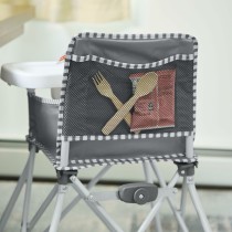 Chaise haute Bright Starts Pop N Dine Gris