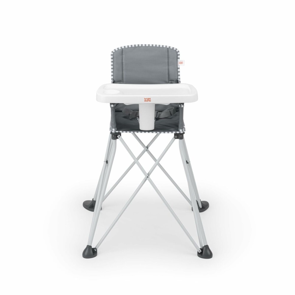 Chaise haute Bright Starts Pop N Dine Gris