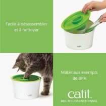 Gamelle à Alimentation Lente pour Animaux de Compagnie Catit Senses 2.0 Plastique