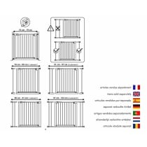 Safety barrier WEBABY MOBI White 73-80 cm