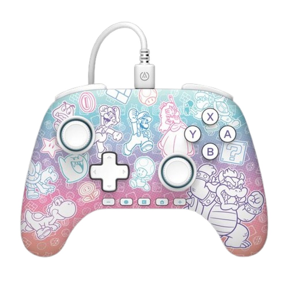 Manette Pro pour Nintendo Switch + Câble USB Powera Super Mario