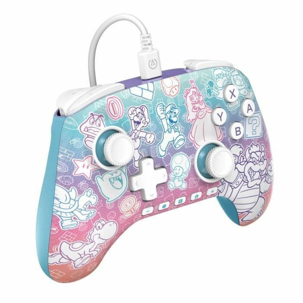 Manette Pro pour Nintendo Switch + Câble USB Powera Super Mario