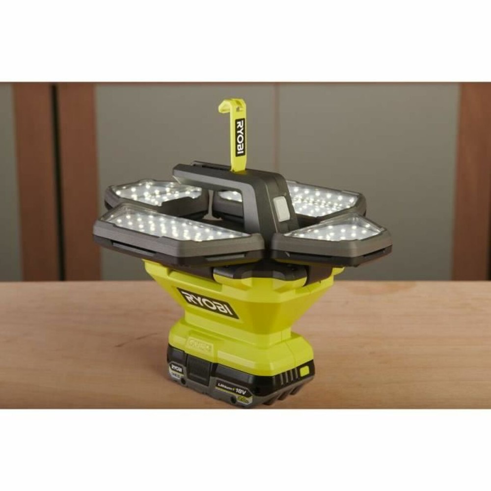 LED-Strahler Ryobi 360° 500 lm grün Grau