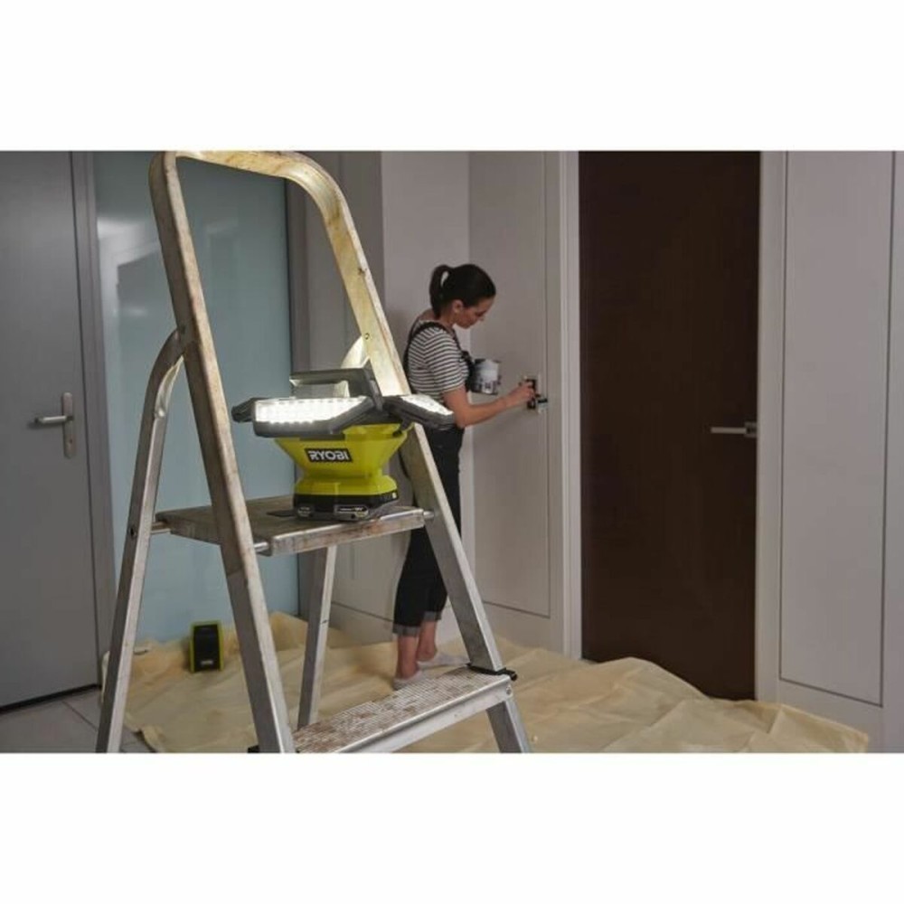 LED-Strahler Ryobi 360° 500 lm grün Grau