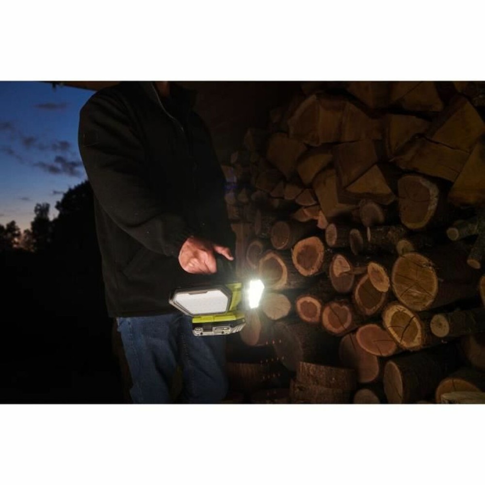 LED-Strahler Ryobi 360° 500 lm grün Grau