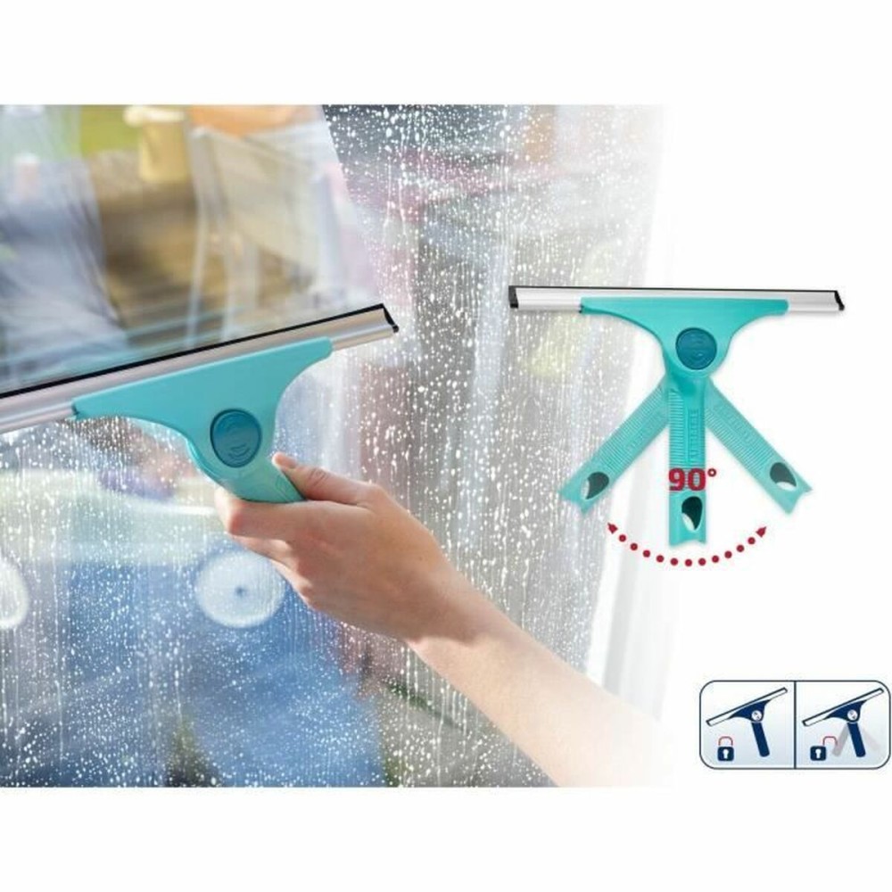 Nettoyant à vitres Leifheit Pro Reach 51425 M 28 cm Plastique Turquoise