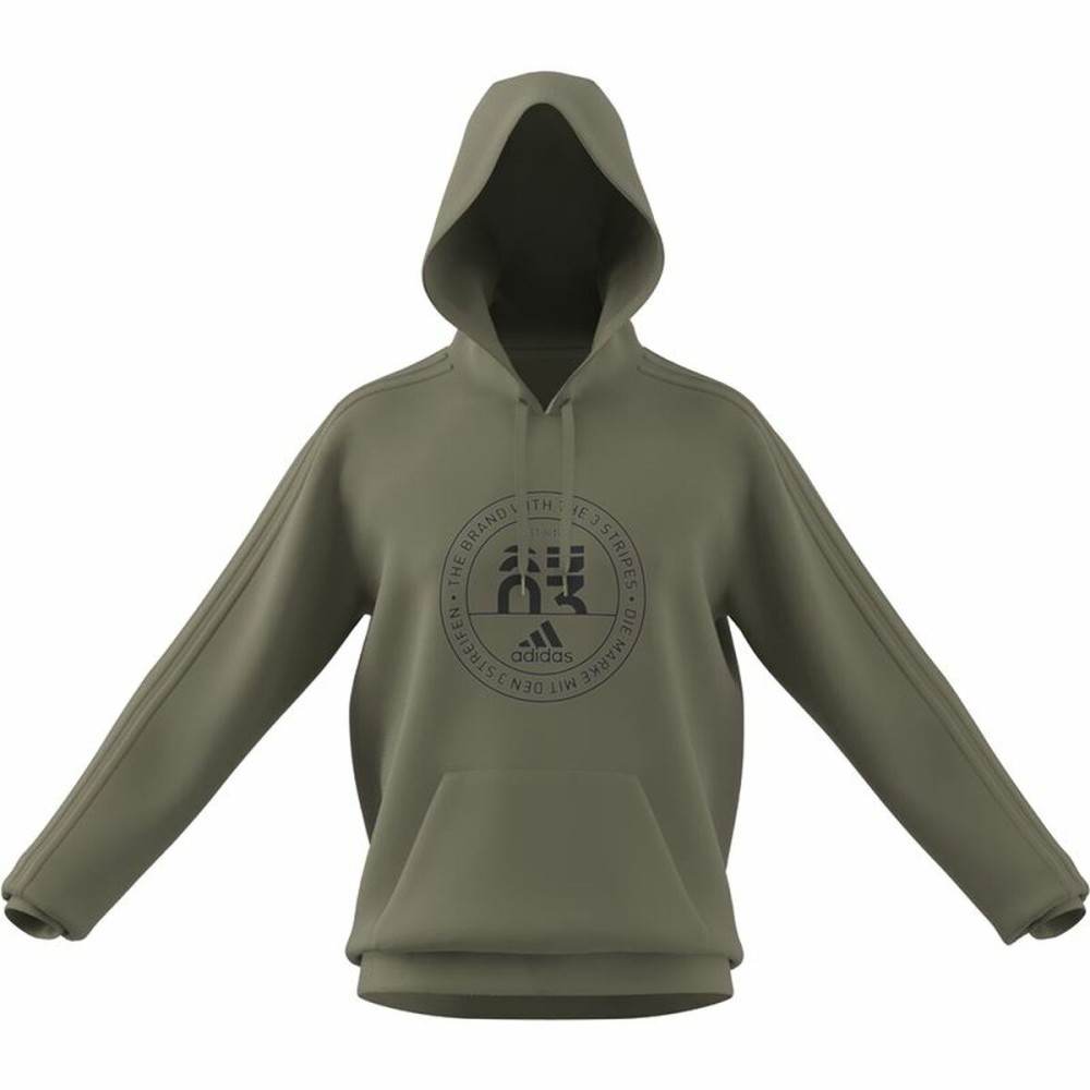 Herren Sweater mit Kapuze Adidas  Emblem Graphic Dunkelgrau