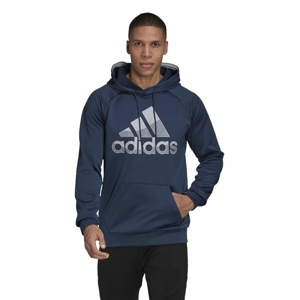 Men’s Hoodie Adidas  Game and Go Big Logo Blue