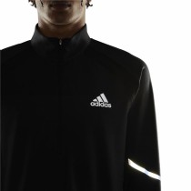 Sweat sans capuche homme Adidas Fast 1/2 Zip Noir