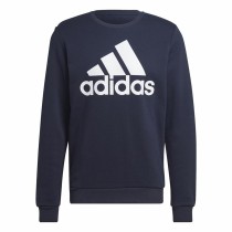 Sweat sans capuche homme Adidas Essentials Big Logo Blue marine Bleu foncé