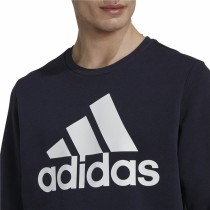 Sweat sans capuche homme Adidas Essentials Big Logo Blue marine Bleu foncé