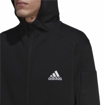 Herren Sweater mit Kapuze Adidas Essentials For Gameday Schwarz