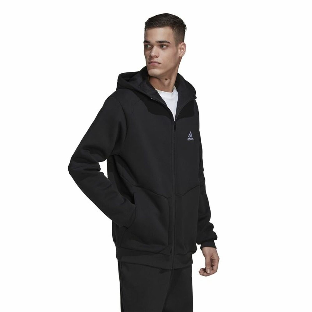 Sweat à capuche homme Adidas Essentials For Gameday Noir