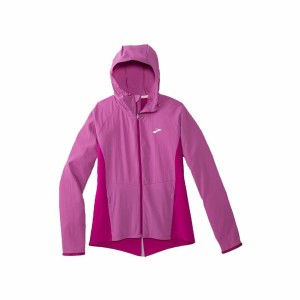 Sportjacke für Frauen Brooks Canopy Frosted Dunkelrosa