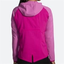 Sportjacke für Frauen Brooks Canopy Frosted Dunkelrosa