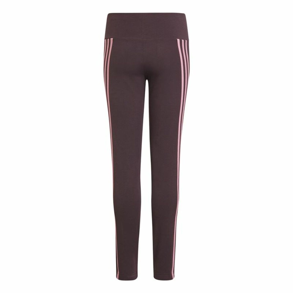 Leggings de Sport pour Enfants Adidas 3 bandas Pourpre