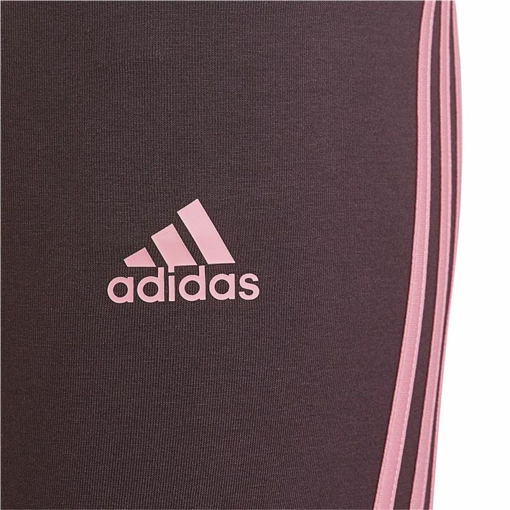 Sports Leggings for Children Adidas 3 bandas Purple