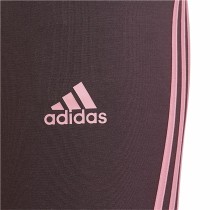 Leggings de Sport pour Enfants Adidas 3 bandas Pourpre