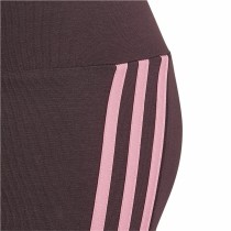 Leggings de Sport pour Enfants Adidas 3 bandas Pourpre