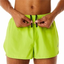 Short de Sport pour Homme Asics Core Split Vert citron