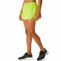 Short de Sport pour Homme Asics Core Split Vert citron