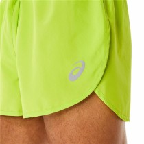 Short de Sport pour Homme Asics Core Split Vert citron