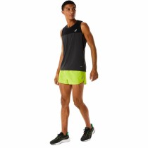 Short de Sport pour Homme Asics Core Split Vert citron