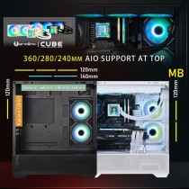 ATX Semi-Tower Gehäuse BitFenix CETO Basic Weiß