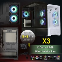 ATX Semi-Tower Gehäuse BitFenix CETO Basic Weiß