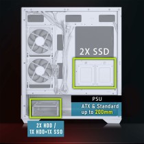 ATX Semi-Tower Gehäuse BitFenix CETO Basic Weiß