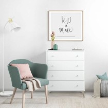 Commode Blanc 95 x 77,5 x 40 cm