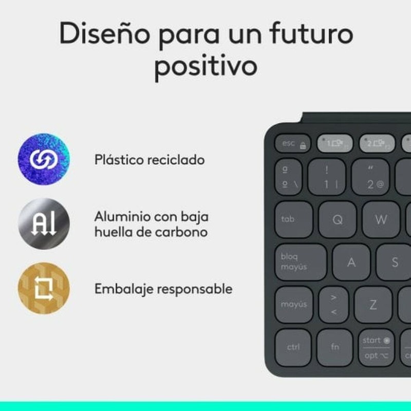 Clavier Logitech Noir Espagnol Qwerty QWERTY