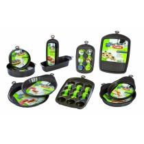 Backform Pyrex Braun Schwarz Metall