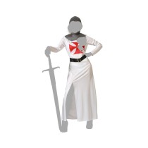 Costume for Adults White Knight of the Crusades Lady