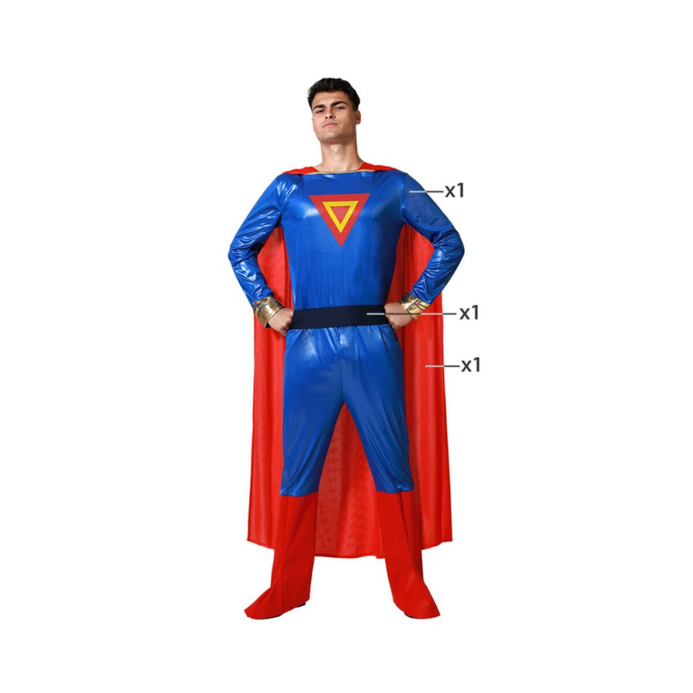 Costume for Adults Blue Comic Hero