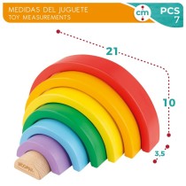 Jeu d’habileté Woomax Arc-en-ciel 21 x 10 x 3,5 cm (12 Unités)