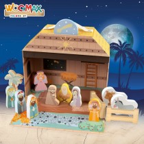 Christmas nativity set Woomax 15 Pieces 24,5 x 20,5 x 24,5 cm (6 Units)